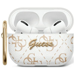 Guess GUAP2PG4GPH AirPods Pro 2          (2022/2023) cover biały/white 4G Hook
