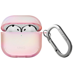Etui UNIQ Iridescia do AirPods 4 Hang    Case pink prism