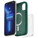 PURO ICON MAG Case with MagSafe for iPhone 14/13 Dark Green