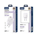 JELLICO ładowarka sieciowa A77 22,5W 1xUSB QC3.0 Biały