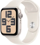 Apple Watch SE (2022) 40mm GPS Aluminum Case Silver + Sport Band Beige Grade C