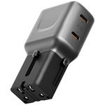 Ładowarka sieciowa Energea TravelGo      Adapter 45 2xUSB-C 45W grafitowo-czarny