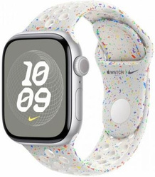 Apple Nike Sport Band in Pure Platinum for 44mm / 45mm / 46mm / 49mm Cases - Size S / M, , MUV03ZM/A OPEN PACKAKING