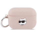 Etui Karl Lagerfeld Monogram Choupette   Head do AirPods Pro 3 różowy