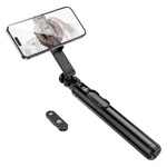 Selfie stick Hoco tripod z pilotem bezprzewodowym magnetyczny K25 czarny