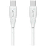 Kabel USAMS Green Series SJ716 60W USB-C do USB-C 1m biały