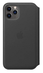 APPLE LEATHER FOLIO CASE MX062ZM/A IPHONE 11 PRO BLACK ORYGINALNA PLOMBA