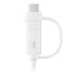 KABEL SAMSUNG EP-DG930DW MICROUSB+USB-C BIAŁY BULK