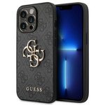 Guess GUHCP14L4GMGGR iPhone 14 Pro6,1" szary/grey hardcase 4G Big Metal Logo