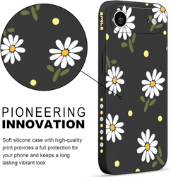 Pnakqil Iphone 17 Pro Case Daisies Black