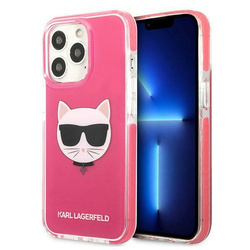 KARL LAGERFELD KLHCP13LTPECPI IPHONE 13 PRO / 13 6.1 "HARDCASE FUKSJA / FUSCHIA CHOUPETTE HEAD