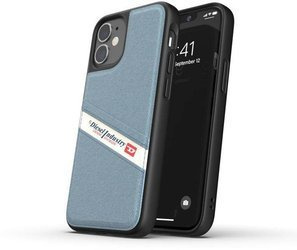 DIESEL MOULDED CASE DENIM FW20 IPHONE 12 MINI BLACK/BLUE