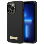 Guess GUHMP14XSBPLK iPhone 14 Pro Max6,7" czarny/black hard case Silicone Logo Plate MagSafe