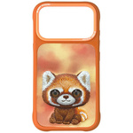 Etui Nimmy Big Eyed Pet 2.0 Raccoon do   iPhone 17 Pro Max pomarańczowy