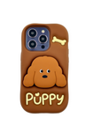 ETUI CASE 3D PUPPY WITH STAND IPHONE 16 PRO