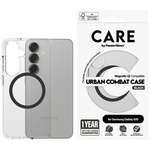 Etui CARE by PanzerGlass Flagship Urban   Combat Black QI do Samsung Galaxy S25 przezroczysty