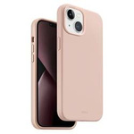 Etui Uniq Lino na iPhone 14 Plus - różowe