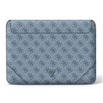 Guess Sleeve GUCS16P4TB 16" niebieski/blue 4G Uptown Triangle logo