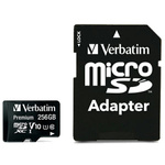 Verbatim Karta microSDXC 256GB V10+ adapter czarny/black 44087