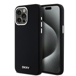 DKNY DKHMP15XSMCHLK iPhone 15 Pro Max6.7" czarny/black hardcase Liquid Silicone Small Metal Logo MagSafe