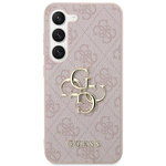 Guess GUHCS24S4GMGPI S24 S921różowy/pink hardcase 4G Big Metal Logo
