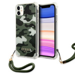 Guess GUHCN61KSARKA iPhone 11 / Xr 6,1" zielony/khaki hardcase Camo Collection