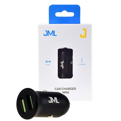 JML CC-102 Car Charger - 2x USB 4.8A 24W QC 3.0