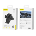 FONENG uchwyt samochodowy do kratki z ładowaniem bezprzewodowym CP118 15W Czarny