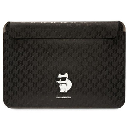 Pokrowiec Karl Lagerfeld Saffiano Monogram Choupette na laptopa 16" - czarny