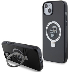 Karl Lagerfeld KLHMP15MHMRSKCK iPhone 15 Plus 6.7"black/black hardcase Ring Stand Karl&amp;Choupette MagSafe