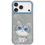 Etui Nimmy Big Eyed Pet 2.0 Cat do       iPhone 17 Pro szary