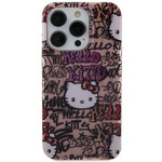 Etui Hello Kitty IML Tags Graffiti na iPhone 15 - różowe