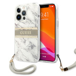 Guess GUHCP13XKMABGR iPhone 13 Pro Max6,7" szary/grey hardcase Marble Strap Collection