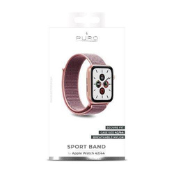 PURO Nylon Sport Band do Apple Watch 42/44/45mm (Różowy)