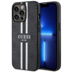 Guess GUHMP13LP4RPSK iPhone 13 Pro / 136,1" czarny/black hardcase 4G Printed Stripes MagSafe