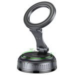 Uchwyt na telefon do samochodu magnetyczny Hoco z regulowaną przyssawką H92 czarno szary