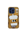 ETUI CASE 3D COFFEE Z PODSTAWKĄ IPHONE 14