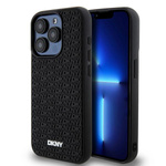 DKNY DKHCP15X3DRPWK iPhone 15 Pro Max6.7" czarny/black hardcase 3D Rubber Repeat Pattern