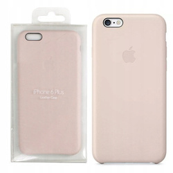 APPLE LEATHER CASE IPHONE 6/6S PLUS SOFT PINK OTWARTE OPAKOWANIE