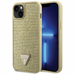 Guess GUHCP14SHDGTPD iPhone 14 / 15 / 13 6.1" złoty/gold hardcase Rhinestone Triangle