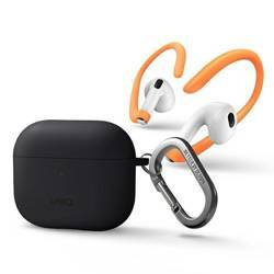 Etui Uniq Nexo na AirPods 3 + Ear Hooks Silicone - szare
