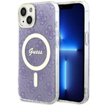 Guess GUHMP14SH4STU iPhone 14 / 15 / 136.1" purpurowy/purple hardcase 4G MagSafe