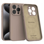 Spacecase Etui Silicone Mag iPhone 15 Pro brown