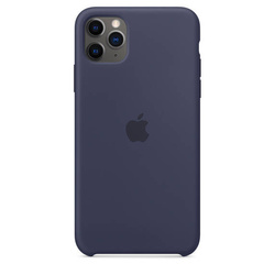 APPLE SILICONE CASE MWYW2ZM/A  IPHONE 11 PRO MAX NOCNY BŁĘKIT OTWARTE OPAKOWANIE