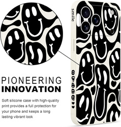 Pnakqil Iphone 17 Pro Case Blurry Smiles Black