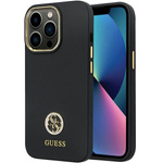 Guess GUHCP13LM4DGPK iPhone 13 Pro / 136.1" czarny/black hardcase Silicone Logo Strass 4G