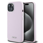 DKNY DKHMP15SSMCHLP iPhone 15 / 14 / 136.1" różowy/pink hardcase Liquid Silicone Small Metal Logo MagSafe