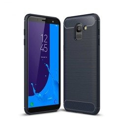 CASE ETUI CARBON LUX NIEBIESKI SAMSUNG GALAXY J6 2018