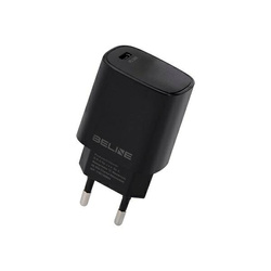 Beline Ład. siec. 1x USB-C 20W czarna /black (only head) PD 3.0 BLNCB20