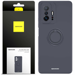 Spacecase Etui Silicone Ring Xiaomi Mi 11T/11T Pro black